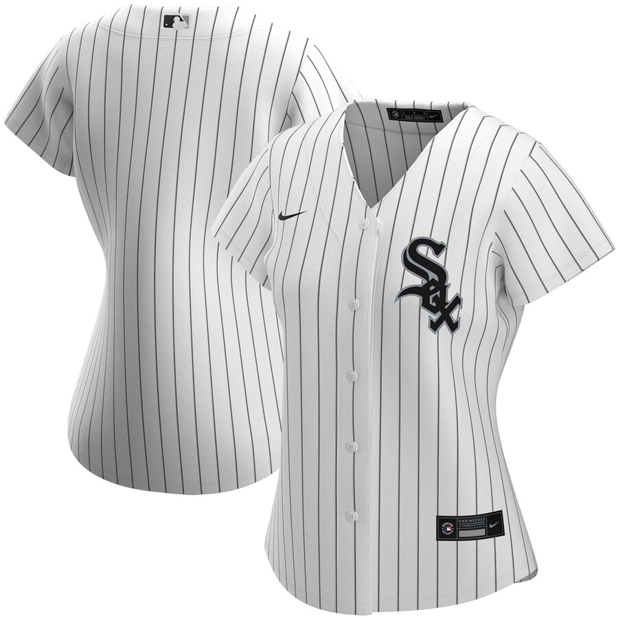 Custom Chicago White Sox Nike Women Home 2020 MLB Team Jersey White